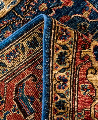 Serapi One of a kind Wool Light Blue Area Rug 6' 2" x 8' 11"