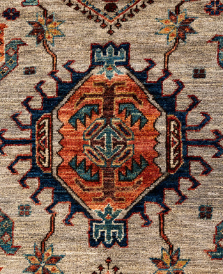 Serapi One of a kind Wool Gray Area Rug 5' 11" x 8' 10"