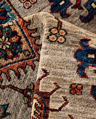 Serapi One of a kind Wool Gray Area Rug 5' 11" x 8' 10"