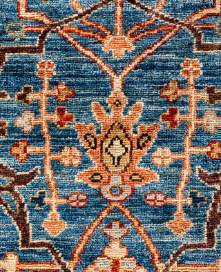 Serapi One of a kind Wool Light Blue Area Rug 6' 1" x 9' 0"