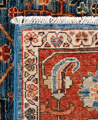 Serapi One of a kind Wool Light Blue Area Rug 6' 1" x 9' 0"