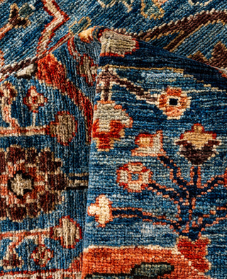 Serapi One of a kind Wool Light Blue Area Rug 6' 1" x 9' 0"