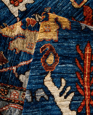 Serapi One of a kind Wool Blue Area Rug 6' 0" x 9' 1"