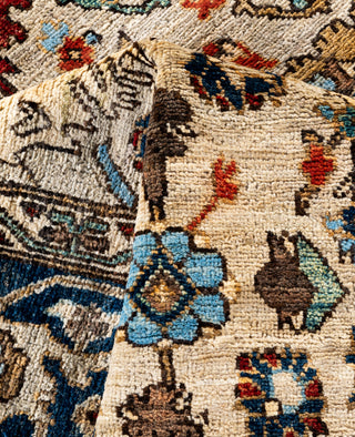 Serapi One of a kind Wool Ivory Area Rug 6' 0" x 9' 0"