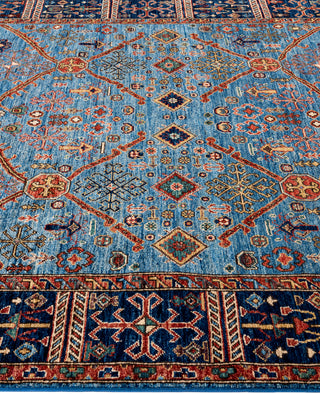 Serapi One of a kind Wool Light Blue Area Rug 5' 11" x 8' 11"
