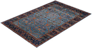 Serapi One of a kind Wool Light Blue Area Rug 5' 11" x 8' 11"