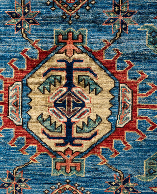 Serapi One of a kind Wool Light Blue Area Rug 6' 0" x 8' 11"