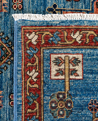 Serapi One of a kind Wool Light Blue Area Rug 6' 0" x 8' 11"