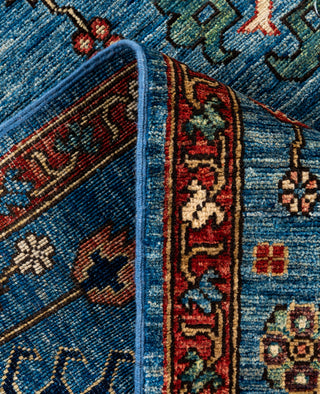 Serapi One of a kind Wool Light Blue Area Rug 6' 0" x 8' 11"