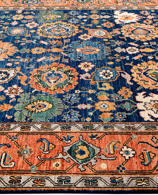 Serapi One of a kind Wool Blue Area Rug 6' 3" x 9' 2"
