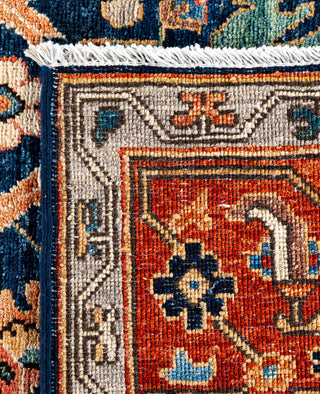 Serapi One of a kind Wool Blue Area Rug 6' 3" x 9' 2"