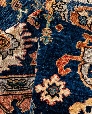 Serapi One of a kind Wool Blue Area Rug 6' 3" x 9' 2"