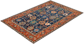 Serapi One of a kind Wool Blue Area Rug 6' 3" x 9' 2"