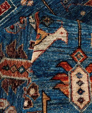 Serapi One of a kind Wool Light Blue Area Rug 6' 2" x 8' 11"