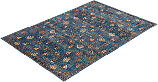 Serapi One of a kind Wool Light Blue Area Rug 6' 2" x 8' 11"