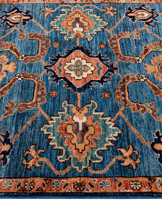 Serapi One of a kind Wool Light Blue Area Rug 3' 2" x 4' 11"