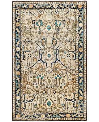 Serapi One of a kind Wool Light Gray Area Rug 3' 1" x 5' 1"