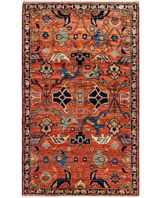 Serapi One of a kind Wool Red Area Rug 3' 3" x 5' 4"