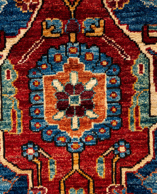 Serapi One of a kind Wool Blue Area Rug 3' 1" x 4' 11"