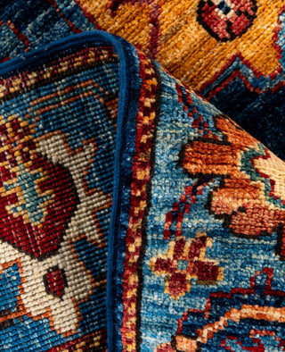 Serapi One of a kind Wool Blue Area Rug 3' 1" x 4' 11"
