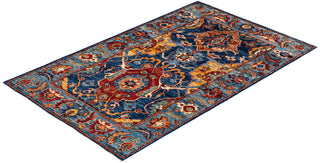 Serapi One of a kind Wool Blue Area Rug 3' 1" x 4' 11"