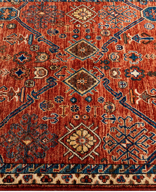Serapi One of a kind Wool Red Area Rug 3' 1" x 4' 10"