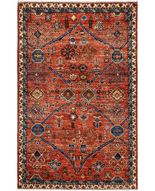 Serapi One of a kind Wool Red Area Rug 3' 1" x 4' 10"