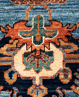 Serapi One of a kind Wool Light Blue Area Rug 3' 3" x 5' 0"