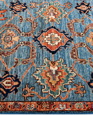Serapi One of a kind Wool Light Blue Area Rug 3' 3" x 5' 0"