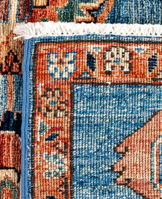 Serapi One of a kind Wool Light Blue Area Rug 3' 3" x 5' 0"