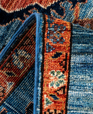 Serapi One of a kind Wool Light Blue Area Rug 3' 3" x 5' 0"