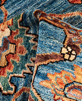 Serapi One of a kind Wool Light Blue Area Rug 3' 3" x 5' 0"