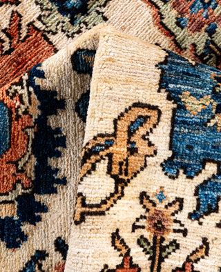 Serapi One of a kind Wool Ivory Area Rug 3' 2" x 5' 0"