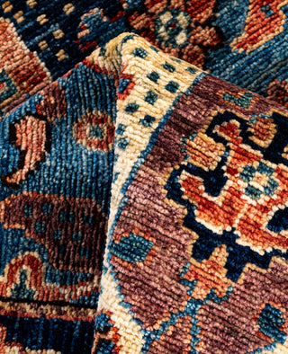 Serapi One of a kind Wool Light Blue Area Rug 3' 0" x 4' 11"
