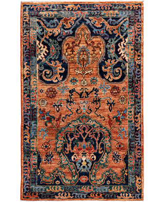 Serapi One of a kind Wool Red Area Rug 3' 1" x 5' 0"
