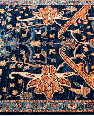 Serapi One of a kind Wool Blue Area Rug 3' 1" x 4' 10"