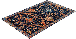 Serapi One of a kind Wool Blue Area Rug 3' 1" x 4' 10"