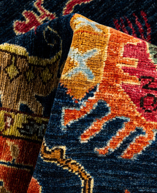 Serapi One of a kind Wool Blue Area Rug 3' 2" x 4' 11"
