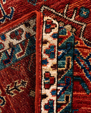 Serapi One of a kind Wool Red Area Rug 3' 1" x 5' 2"