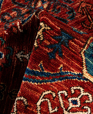Serapi One of a kind Wool Red Area Rug 3' 1" x 5' 2"
