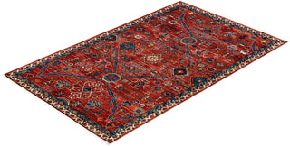 Serapi One of a kind Wool Red Area Rug 3' 1" x 5' 2"
