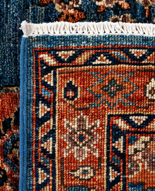 Serapi One of a kind Wool Light Blue Area Rug 3' 2" x 4' 10"