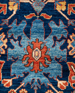Serapi One of a kind Wool Blue Area Rug 2' 9" x 10' 2"