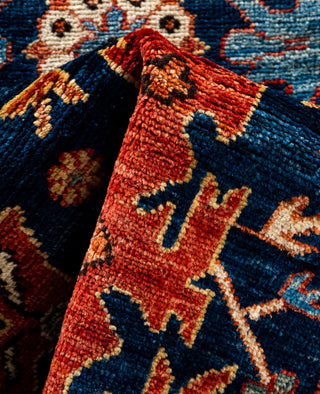 Serapi One of a kind Wool Blue Area Rug 2' 9" x 10' 2"