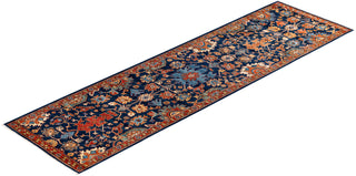 Serapi One of a kind Wool Blue Area Rug 2' 9" x 10' 2"