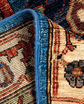 Serapi One of a kind Wool Light Blue Area Rug 2' 9" x 9' 7"