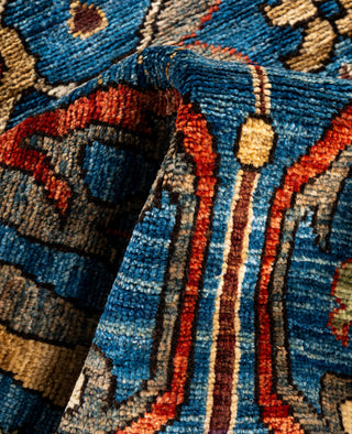 Serapi One of a kind Wool Light Blue Area Rug 2' 9" x 9' 7"