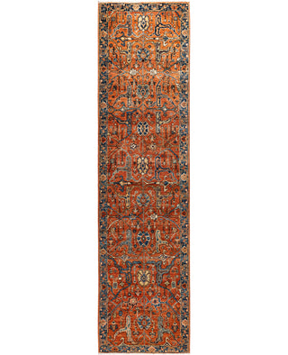 Serapi One of a kind Wool Red Area Rug 2' 7" x 10' 0"