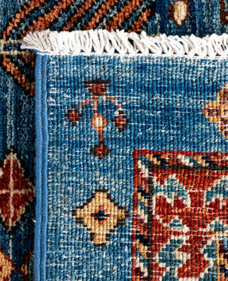 Serapi One of a kind Wool Light Blue Area Rug 2' 9" x 10' 0"