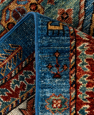 Serapi One of a kind Wool Light Blue Area Rug 2' 9" x 10' 0"